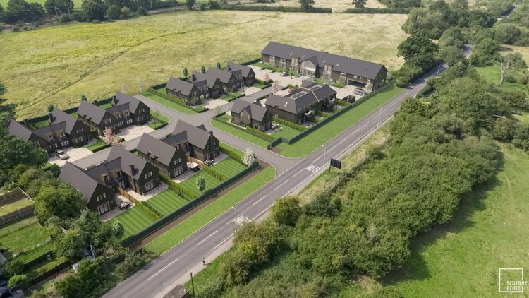 Square Edge Griggs Organ Hall Farm CGI6 Aerial