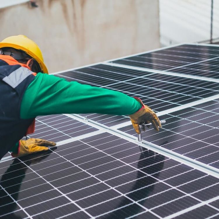 Solar panels installation