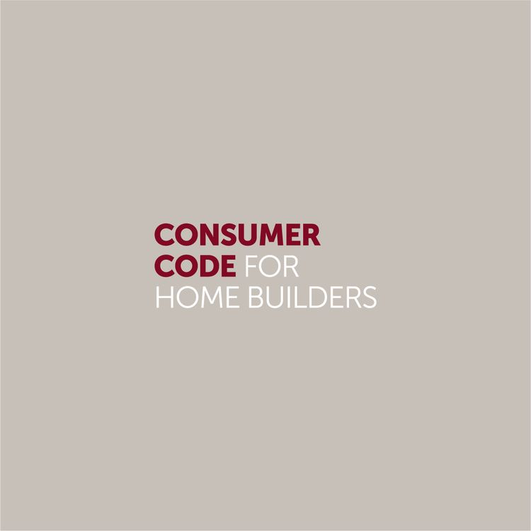 Consumer code for home builders logo extended